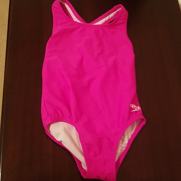 Speedo Swim Girls Size 5 Onepiece Pink Suit Poshmark